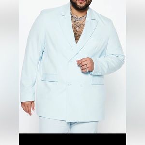 Men’s dusty blue blazer 2X